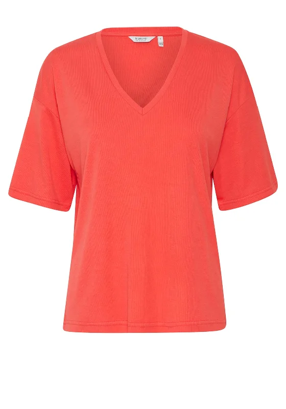 B.Young Rylie V-Neck T-Shirt, Cayenne Lace Blend Ribbed Blend Corduroy Blend