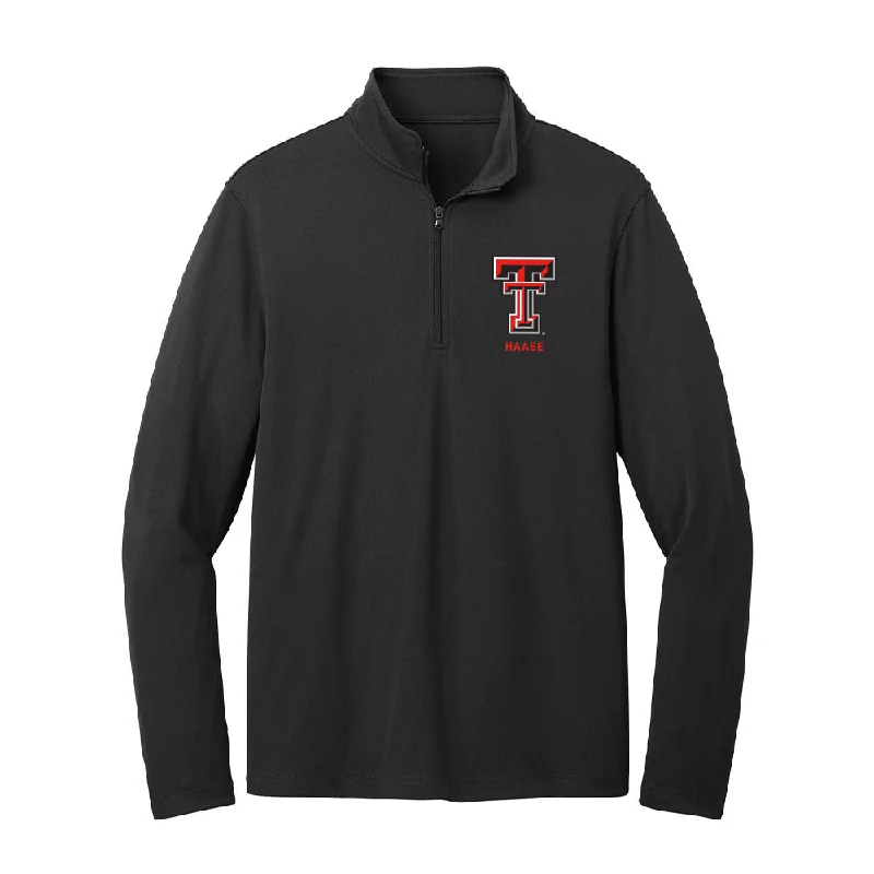 Texas Tech - NCAA Women's Soccer : Skylar Haase - Lightweight Quarter Zip Jacket Fleece Fabric Down Fabric Feather Fabric