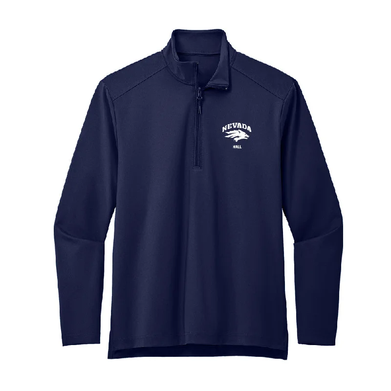 Nevada - NCAA Women's Soccer : Gianna Hall - Premium Quarter Zip Jacket Fleece Fabric Down Fabric Feather Fabric