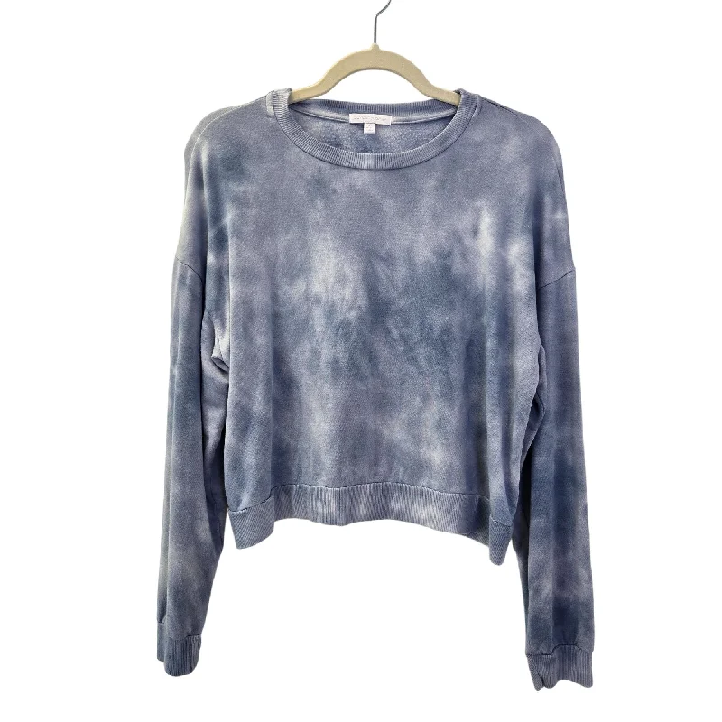 Beyond Yoga Tie Dye Cropped Lightweight Sweatshirt Size Medium Hoodie with Tied Waist Feminine Flattering