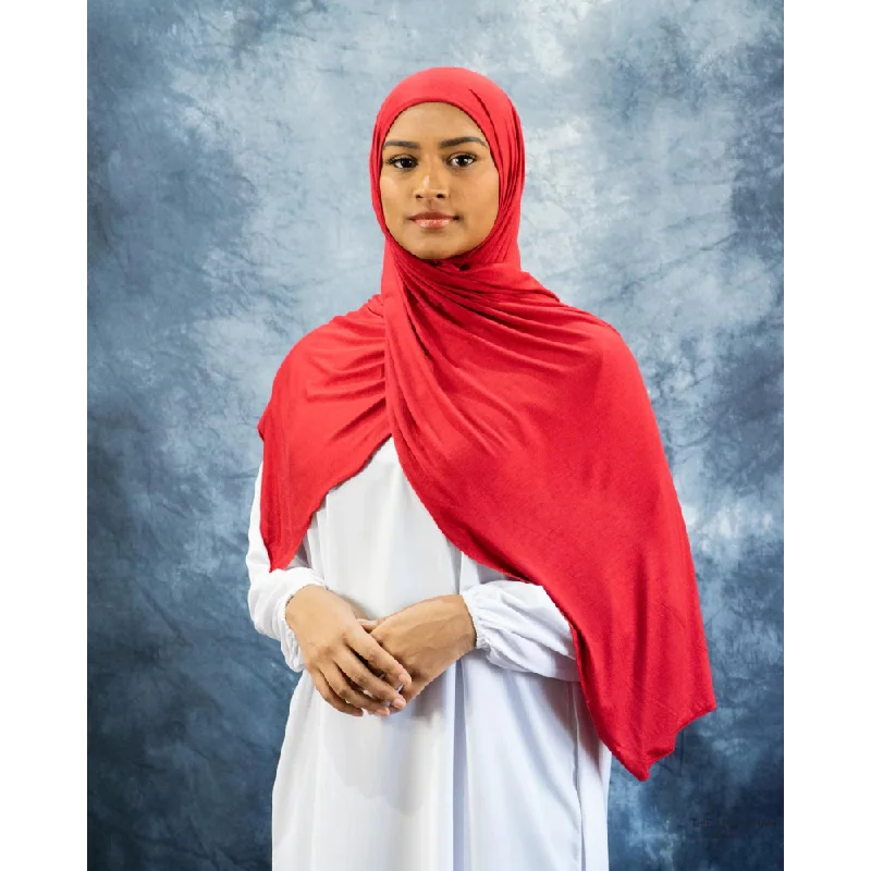 Jersey Hijab - Scarlet Red Boutique Jersey Tee