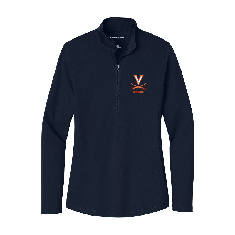 Virginia - NCAA Women's Soccer : Sarah Brunner - Women's Lightweight Quarter Zip Jacket Trench Coat Raincoat Waterproof Jacket