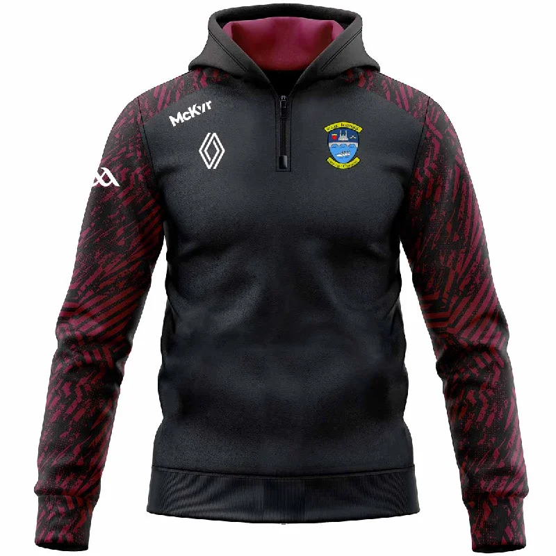 Mc Keever Westmeath GAA Official Boost 1/4 Zip Hoodie - Adult - Charcoal/Maroon/Black Hoodie Sweatshirt Pullover