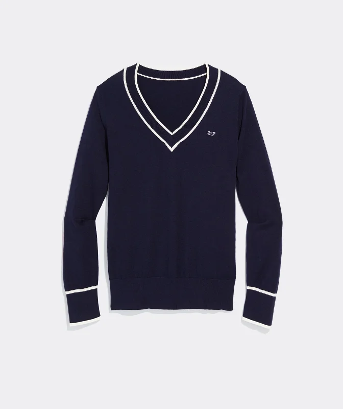 Vineyard Vines Womens Heritage Tipper V-Neck Sweater Turtle Neck Boat Neck Asymmetrical Neck