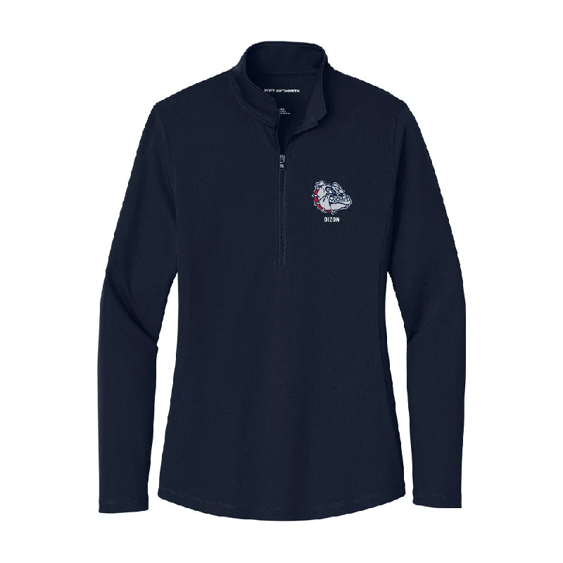 Gonzaga - NCAA Women's Soccer : Audrey Dizon - Women's Lightweight Quarter Zip Jacket Snapped Jacket Toggled Jacket Drawstring Jacket