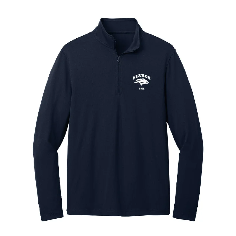 Nevada - NCAA Women's Soccer : Gianna Hall - Lightweight Quarter Zip Jacket Tiered Jacket Buttoned Jacket Zippered Jacket