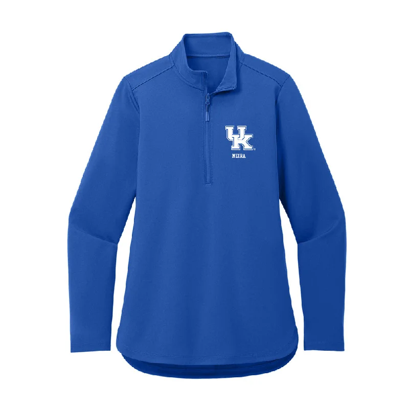 Kentucky - NCAA Women's Soccer : Sydney Neira - Women's Premium Quarter Zip Jacket Tiered Jacket Buttoned Jacket Zippered Jacket