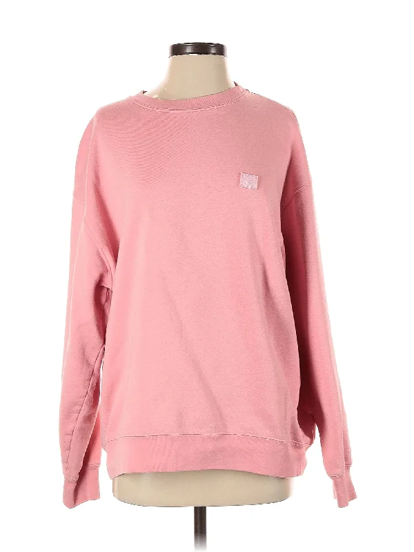 Sweatshirt Hoodie with Hem Lace Feminine Delicate