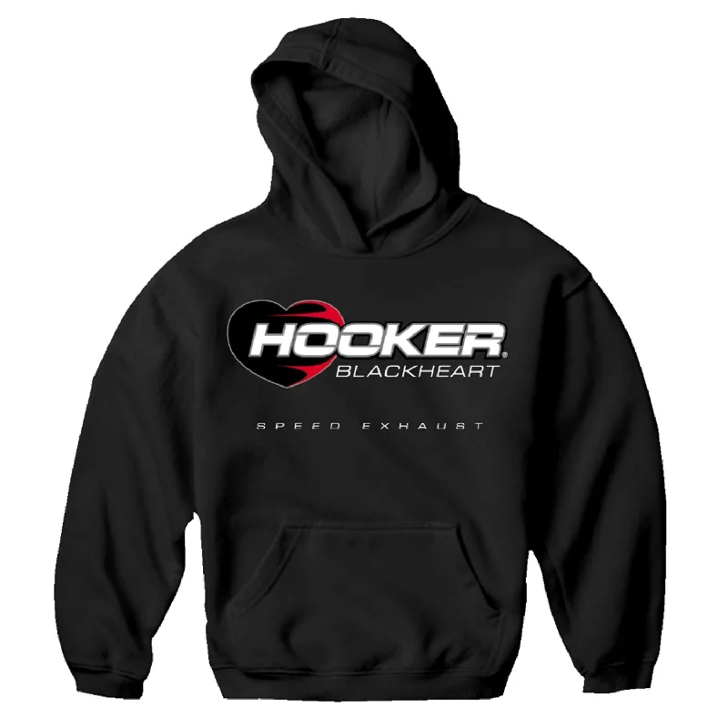 Hooker Blackheart Hoodie 10157-LGHKR Hoodie with Zipper Versatile Modern