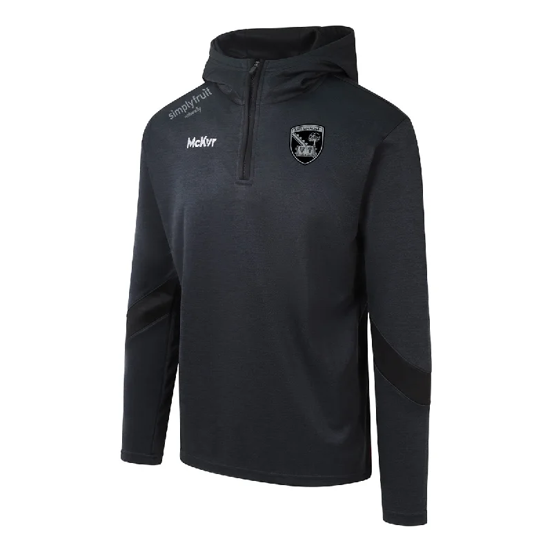 Mc Keever Armagh GAA Core 22 1/4 Zip Hoodie - Adult - Black Hoodie with Hood Adjustable Protection