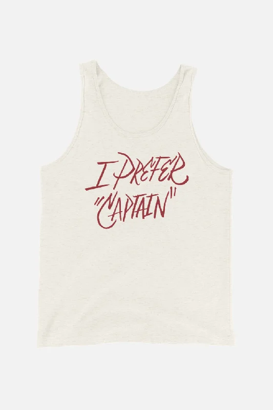 I Prefer "Captain" Unisex Tank Top comfortable tank top