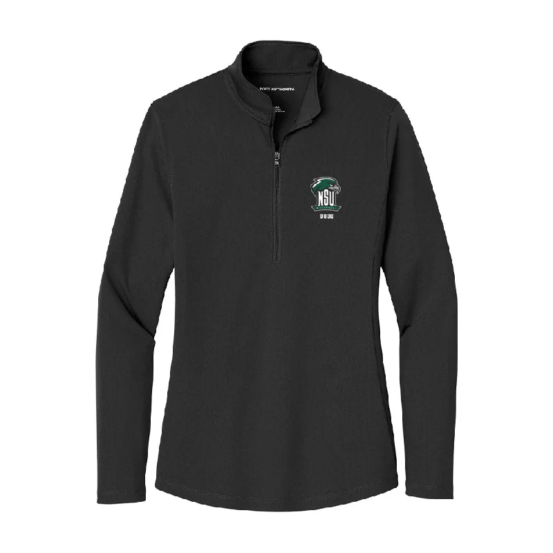 Northeastern State - NCAA Women's Soccer : Brooke Dodd - Women's Lightweight Quarter Zip Jacket Plaid Jacket Tartan Jacket Houndstooth Jacket