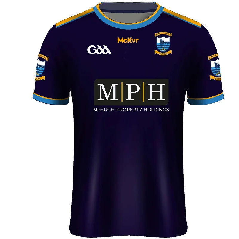 Mc Keever Salthill Knocknacarra GAA Away Jersey - Adult - Navy Cotton Jersey Tee