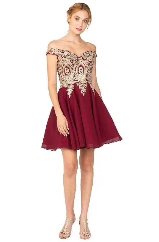 Eureka Fashion - Sweetheart Embroidered Cocktail Dress 8733 Tunics Cozy soft