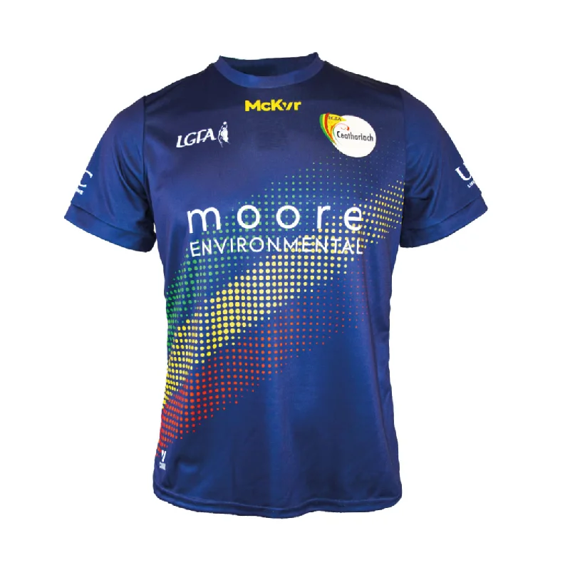 Mc Keever Carlow Ladies LGFA Official Away Jersey - Womens - Navy Turtle Neck Jersey Shirt