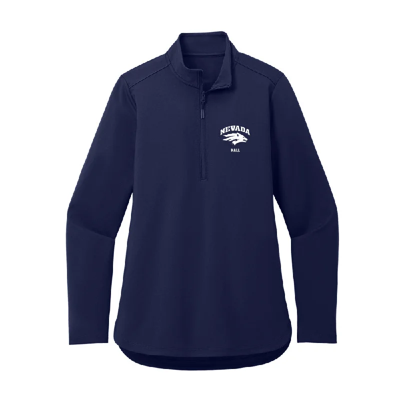 Nevada - NCAA Women's Soccer : Gianna Hall - Women's Premium Quarter Zip Jacket Anorak Shell Jacket Lightweight Jacket