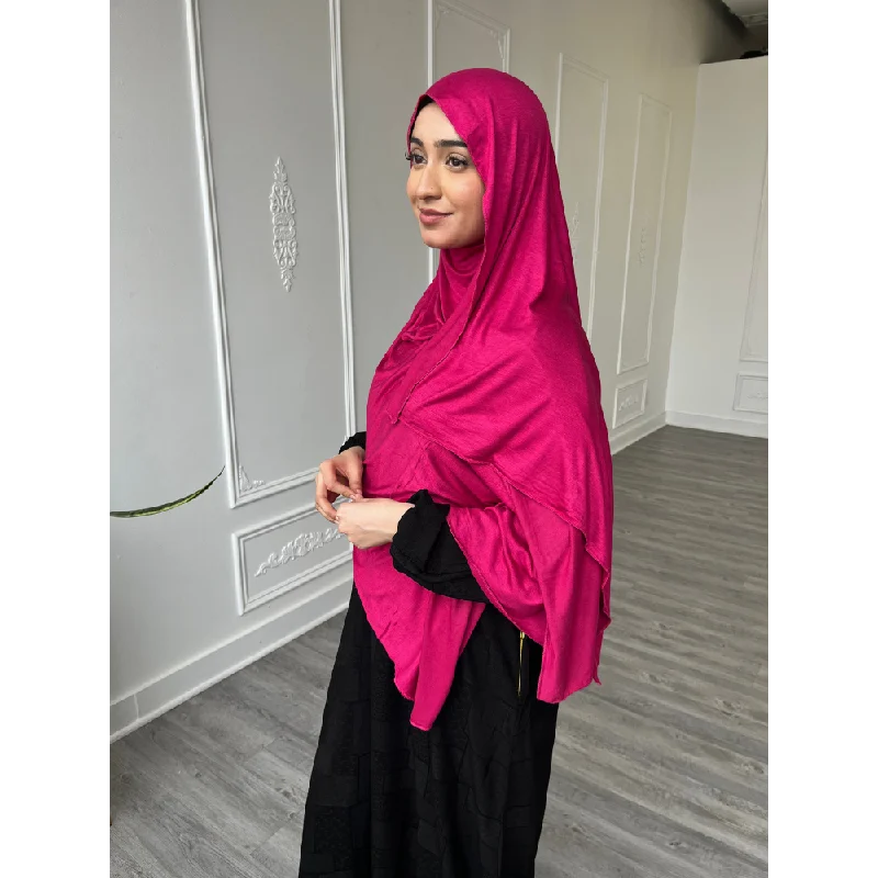 Jersey Hijab - Fuchsia Festive Jersey Tee