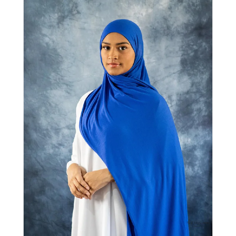 Jersey XL Hijab - Royal Blue Handmade Jersey Tee