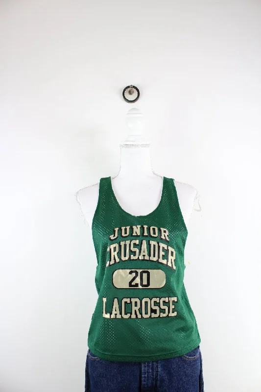 Vintage Crusader Lacrosse Jersey (L/XL) Asymmetrical Jersey Blouse