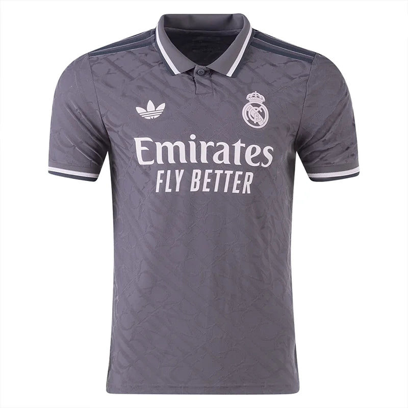 24/25 Adidas Real Madrid Player Version Authentic 3rd Away Soccer Jerseys Exclusive Jersey Tee