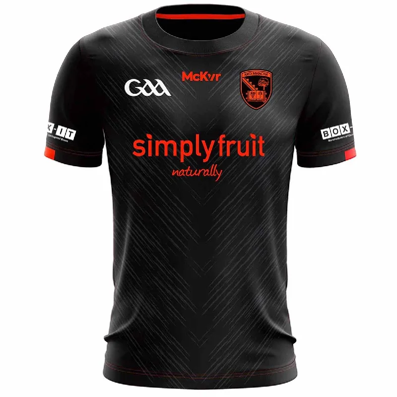 Mc Keever Armagh GAA Official Away Jersey - Adult - Black/Orange Evening Jersey Tee