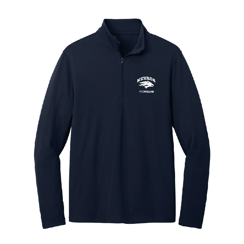 Nevada - NCAA Women's Soccer : Jessica FitzWilliam - Lightweight Quarter Zip Jacket Snapped Jacket Toggled Jacket Drawstring Jacket