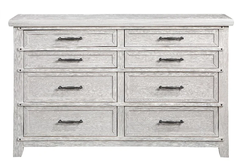 LEVI WHITE OAK DRESSER Square Neckline Feminine