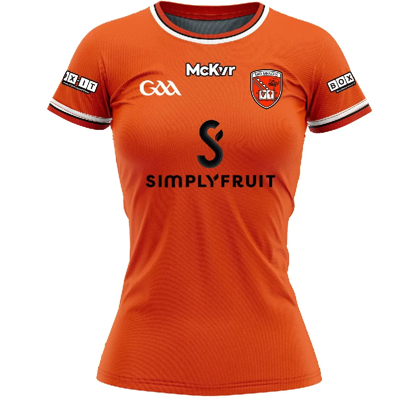 Mc Keever Armagh GAA Home Jersey - Womens - Orange Spring Jersey Blouse