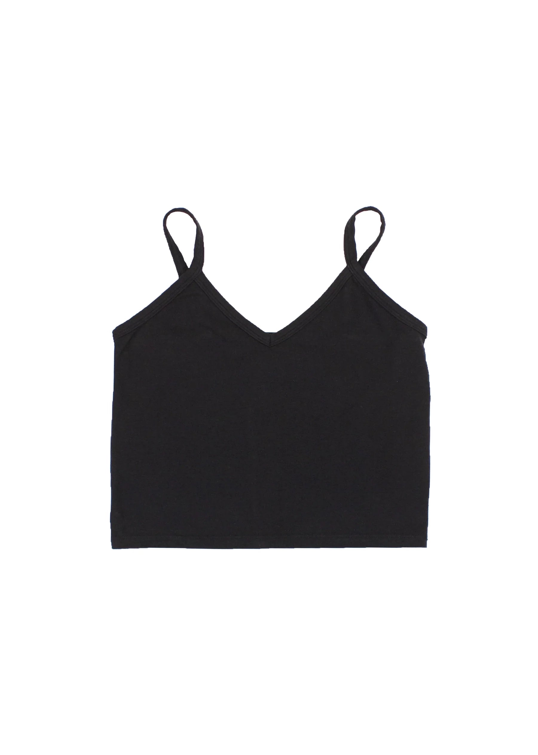 Jungmaven - Spaghetti Tank in Black cotton tank top