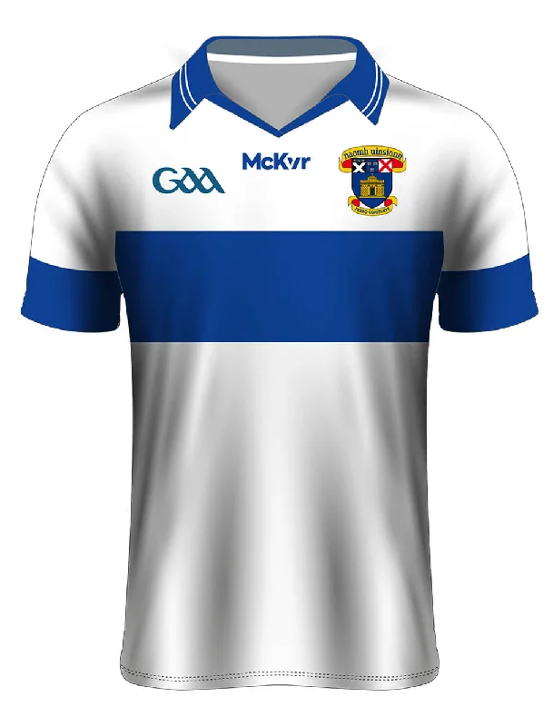 Mc Keever St Vincents GAA Official Tight Fit Jersey - Mens - White Festive Jersey Tee