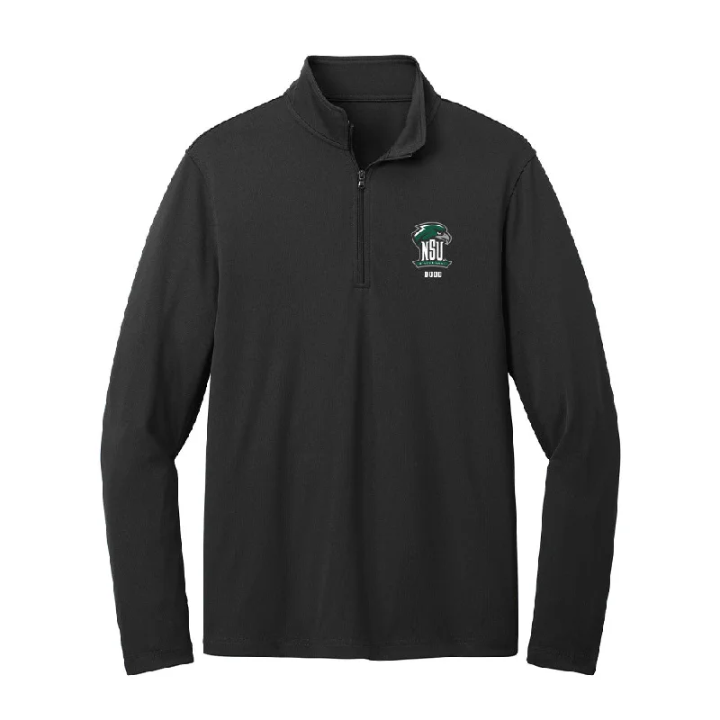 Northeastern State - NCAA Women's Soccer : Brooke Dodd - Lightweight Quarter Zip Jacket One-Shoulder Jacket Off-the-Shoulder Jacket Asymmetrical Jacket