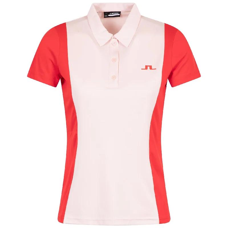 Womens Tilly Lux TX Jersey Polo Rose Quartz - SU24 Business Jersey Tee