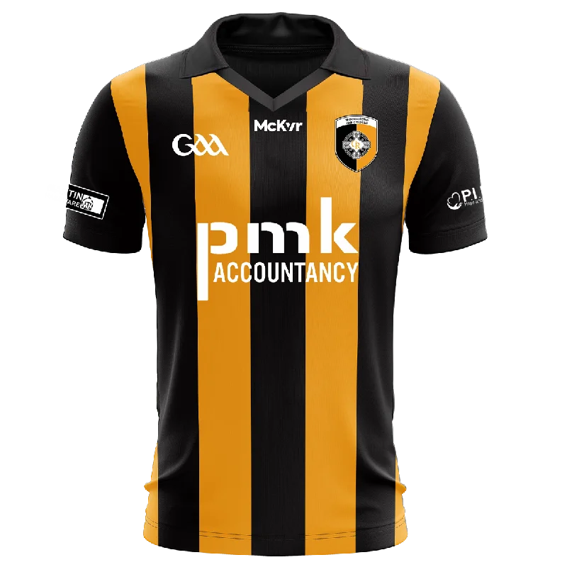 Mc Keever Crossmaglen Rangers GAA Playing Jersey - Adult - Black/Amber High-End Jersey Tee