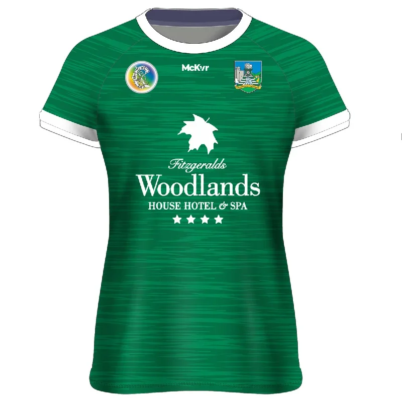 Mc Keever Limerick Camogie Official Jersey - Womens - Green/White Budget-Friendly Jersey Tee