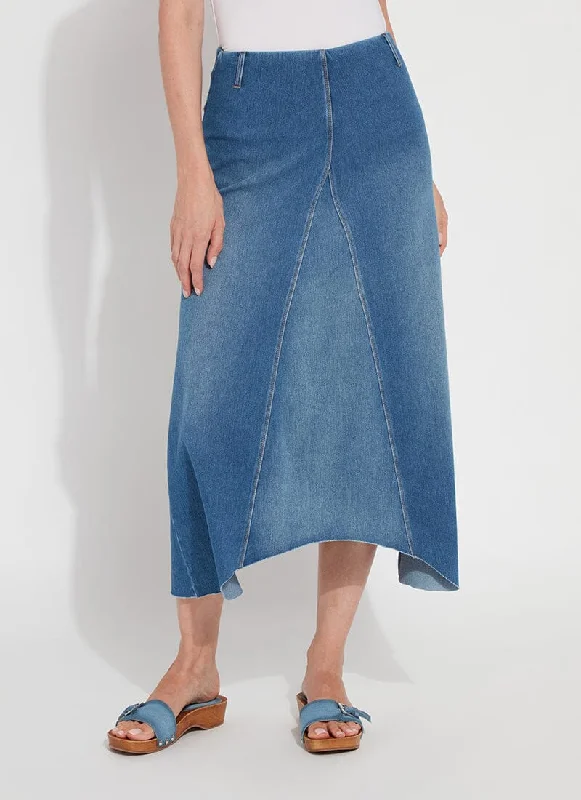 Camille Denim Maxi Skirt denim skirt casual