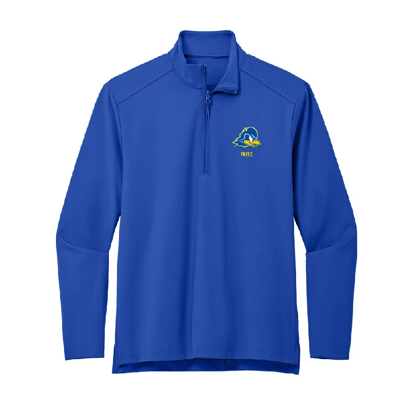 Delaware - NCAA Women's Soccer : Sarah Fritz - Premium Quarter Zip Jacket Fleece Jacket Down Jacket Feather Jacket