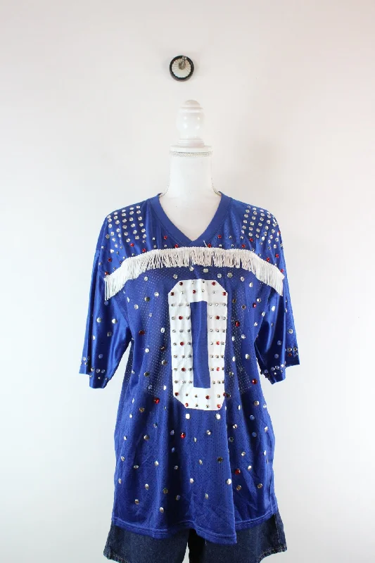 Vintage Sequins Jersey (M) Minimalist Jersey Tee