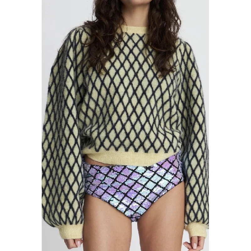 HARLEQUIN sweater Herringbone Houndstooth Plaid