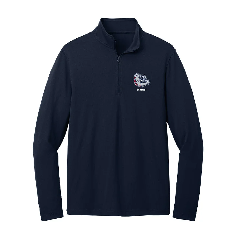 Gonzaga - NCAA Women's Soccer : Norah Schmidt - Lightweight Quarter Zip Jacket Embroidered Jacket Appliqued Jacket Beaded Jacket