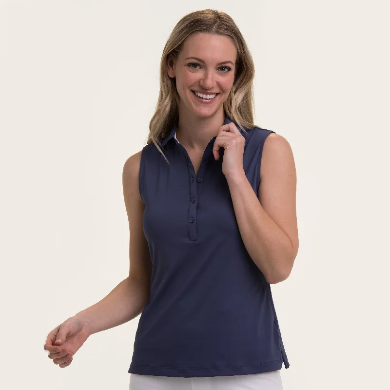 SLEEVELESS CHARLOTTE JERSEY POLO - Sale Casual Weekend Jersey Tee