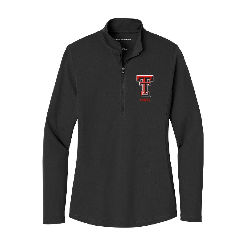 Texas Tech - NCAA Women's Soccer : Kate Leibel - Women's Lightweight Quarter Zip Jacket Welt Pockets Slit Pockets Flap Pockets