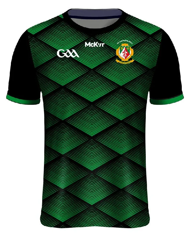 Mc Keever Sarsfields GAA Training Jersey - Adult - Green/Black - Player Fit Pastel Jersey Tee