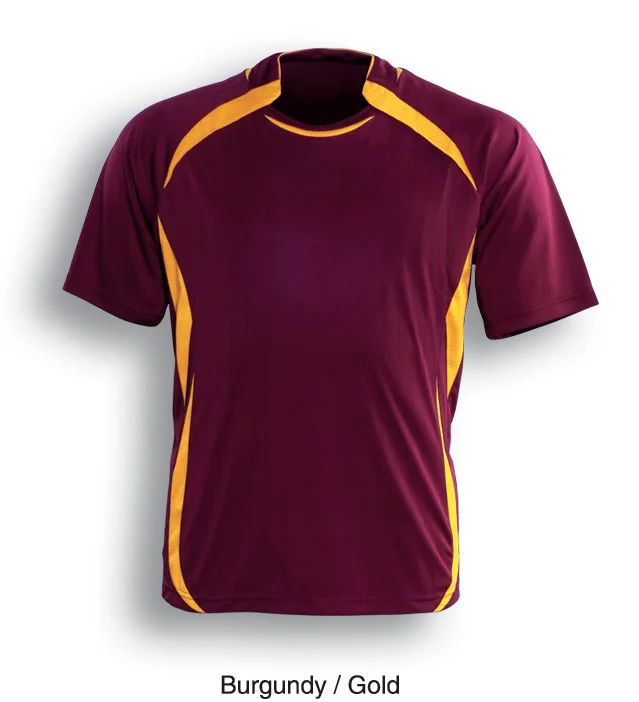 Adult Sports Soccer Jersey - Burgundy/Gold Warm Jersey Shirt