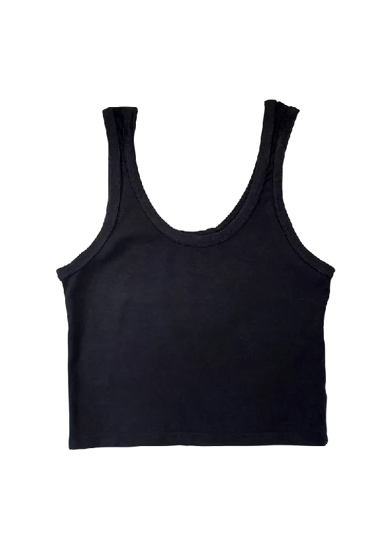 Jungmaven - Sporty Tank in Black spandex blend tank