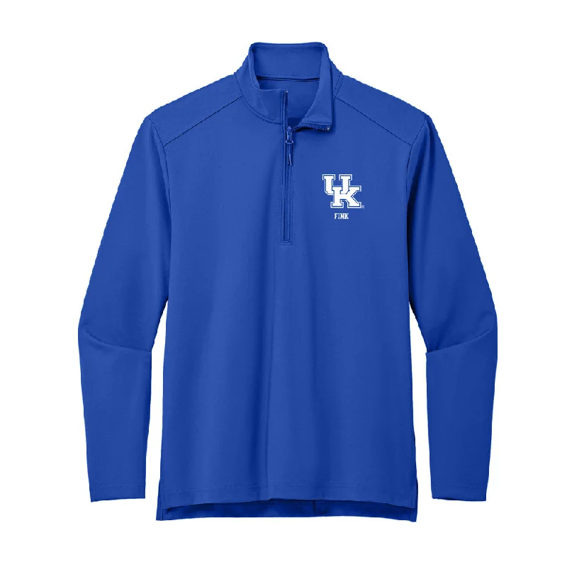 Kentucky - NCAA Women's Soccer : Sydni Fink - Premium Quarter Zip Jacket Wool Jacket Cashmere Jacket Tweed Jacket