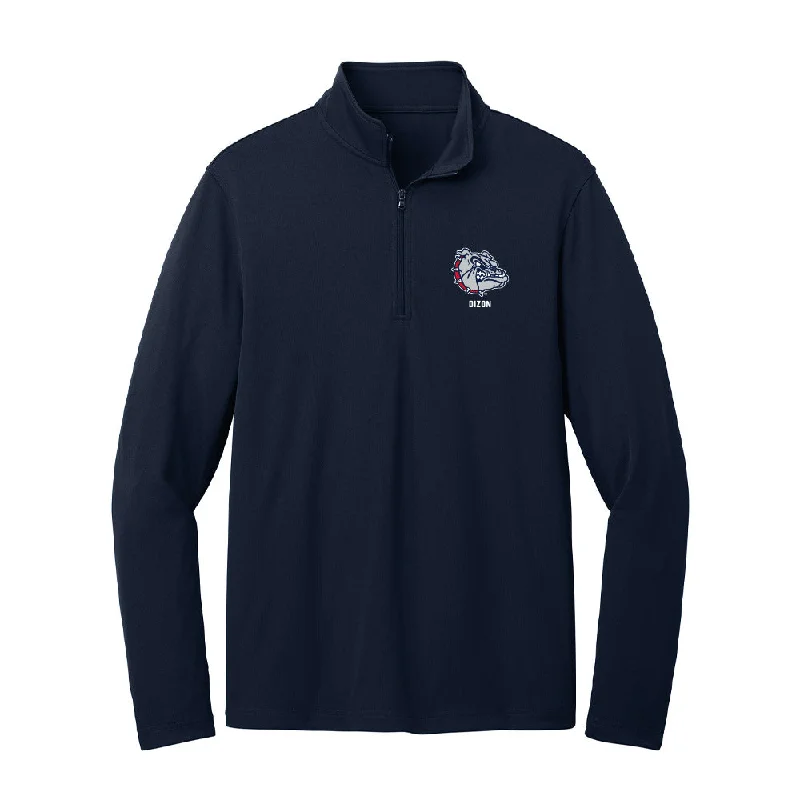 Gonzaga - NCAA Women's Soccer : Audrey Dizon - Lightweight Quarter Zip Jacket Front Pockets Side Pockets Patch Pockets