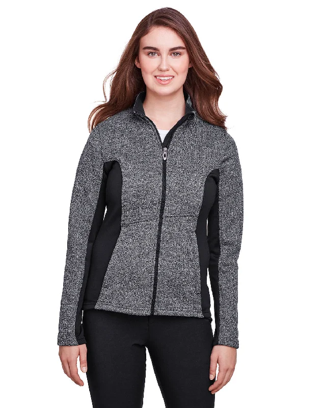 Spyder 187335 Ladies' Constant Full-Zip Sweater Fleece Jacket Transparent Opaque Sheer