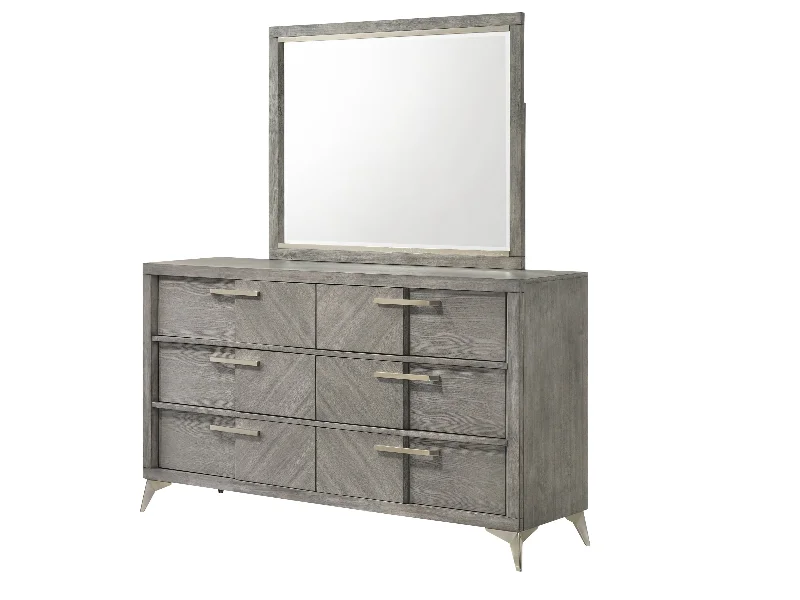 Aries 6 Drawer Dresser 211-130 Boatneck Modish Everyday