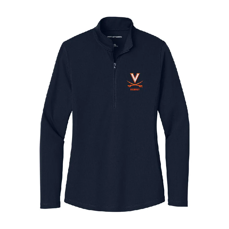 Virginia - NCAA Women's Soccer : Lia Godfrey - Women's Lightweight Quarter Zip Jacket Corduroy Jacket Velvet Jacket Brocade Jacket