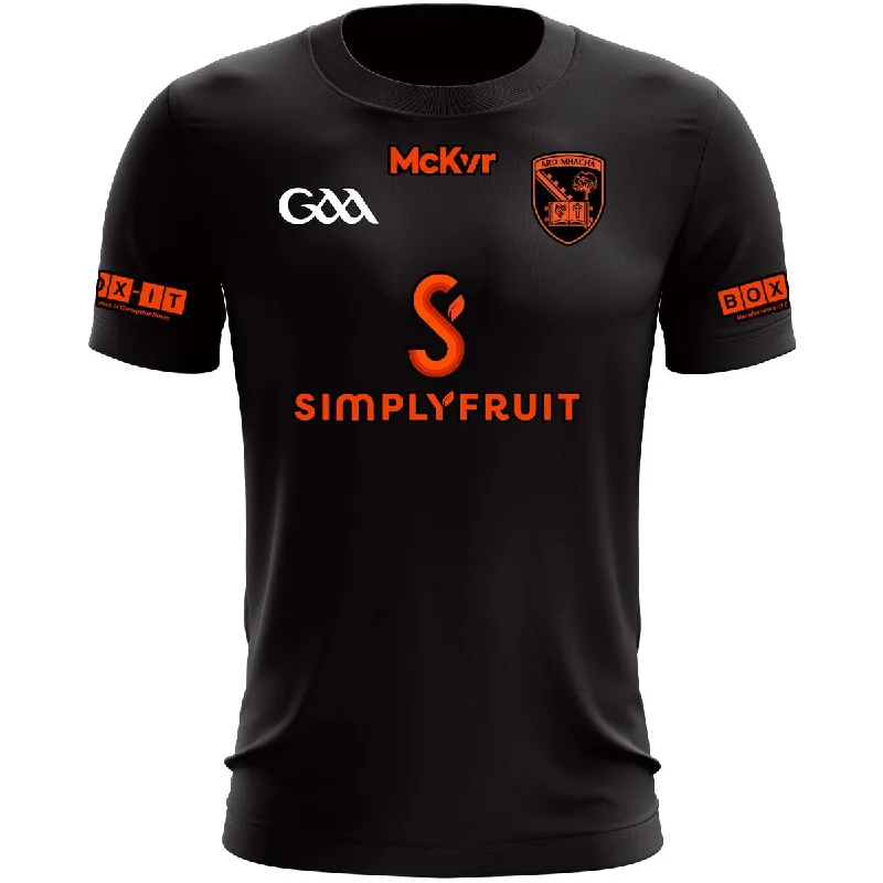 Mc Keever Armagh GAA Away Jersey - Adult - Black Soft Jersey Shirt